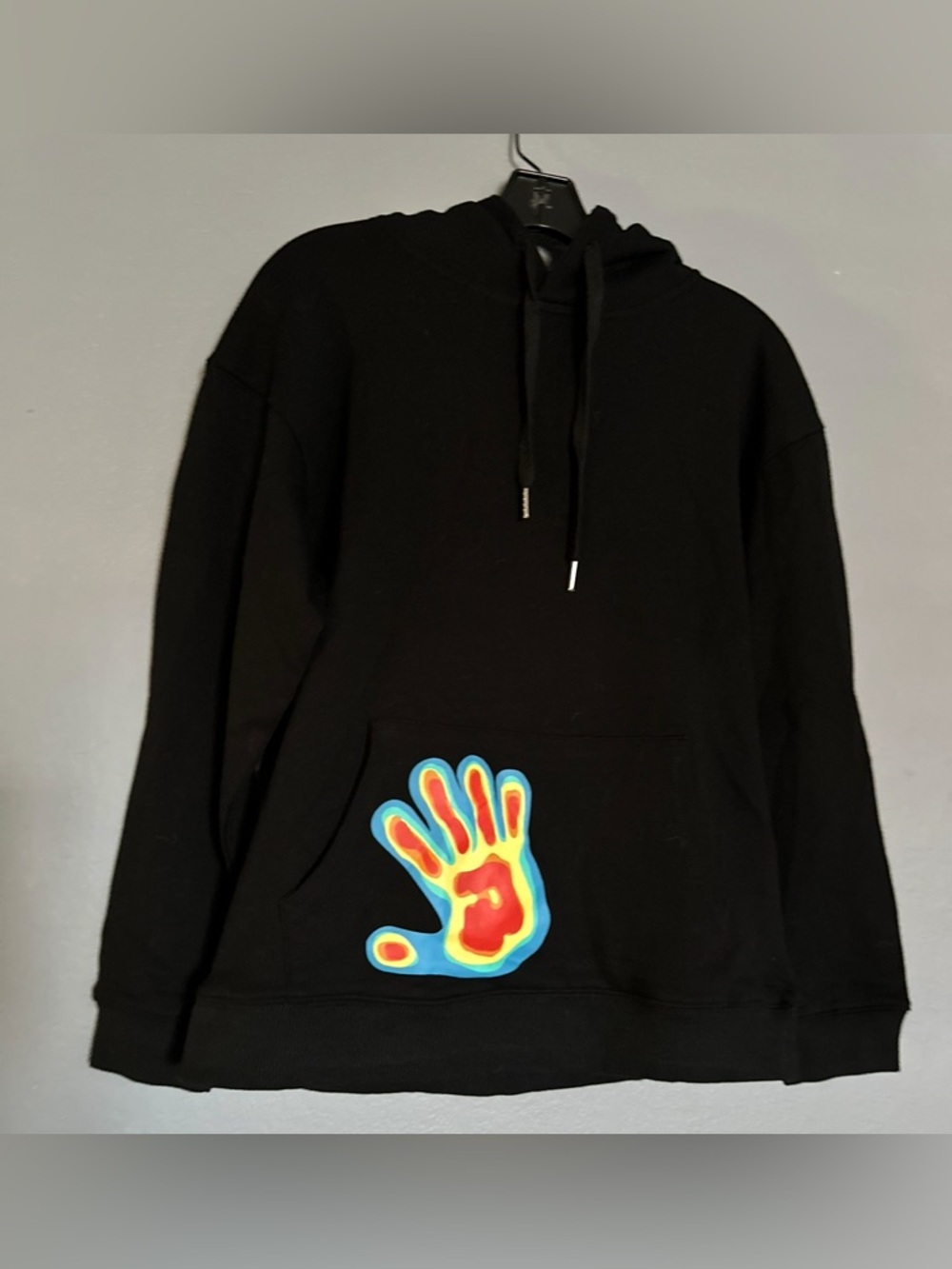 NWT AELFRIC EDEN PULLOVER HOODIE THERMAL HAND PRINT
